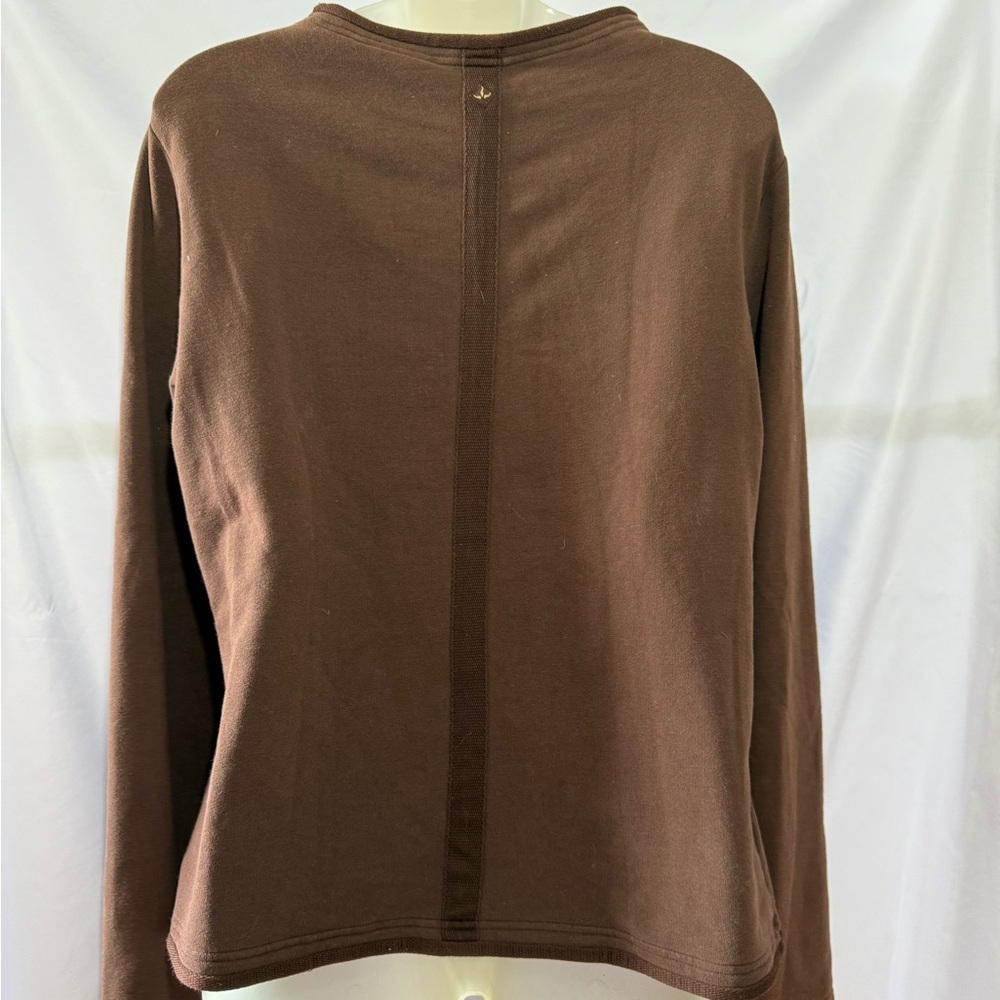 Prana Brown Long Sleeve Top – Women’s XL - Picture 3 of 7